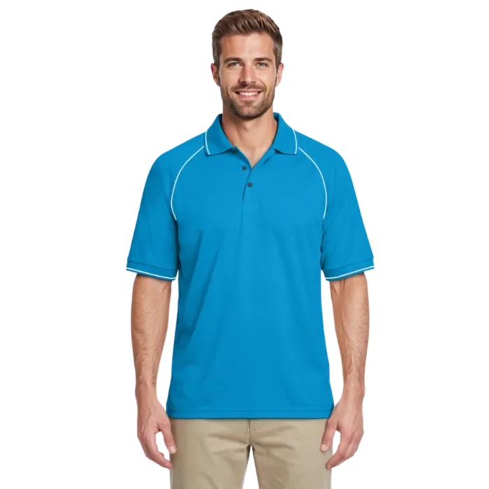Turquoise White Piping