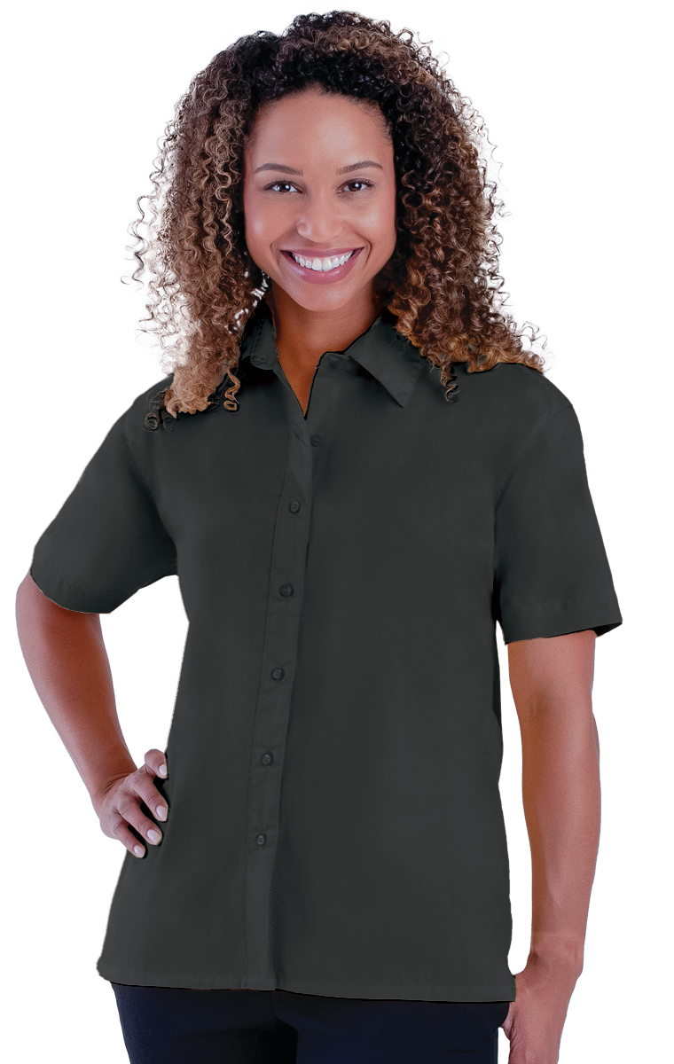 BG6210S Blue Generation Ladies’ Short Sleeve Value Poplin Shirt