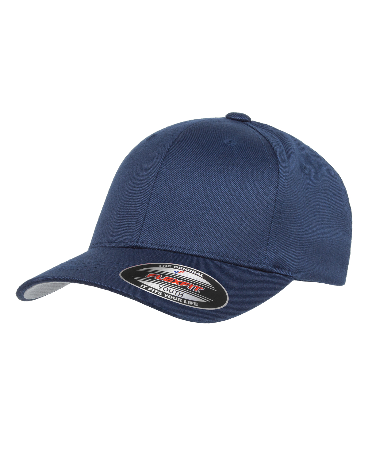 Flexfit Brushed Twill Youth Camo Blue and Navy Cap 