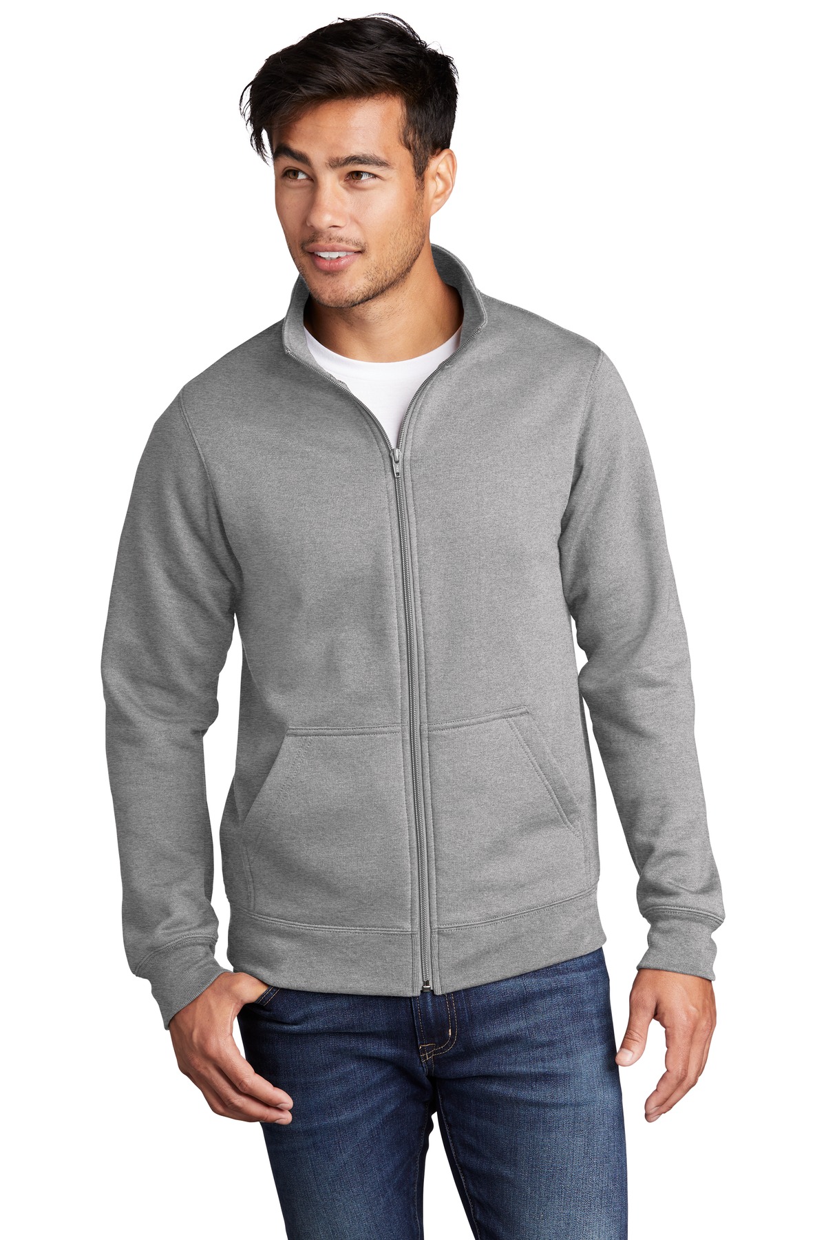 Port & Company Core Fleece Cadet Full-Zip Sweatshirt | eBay